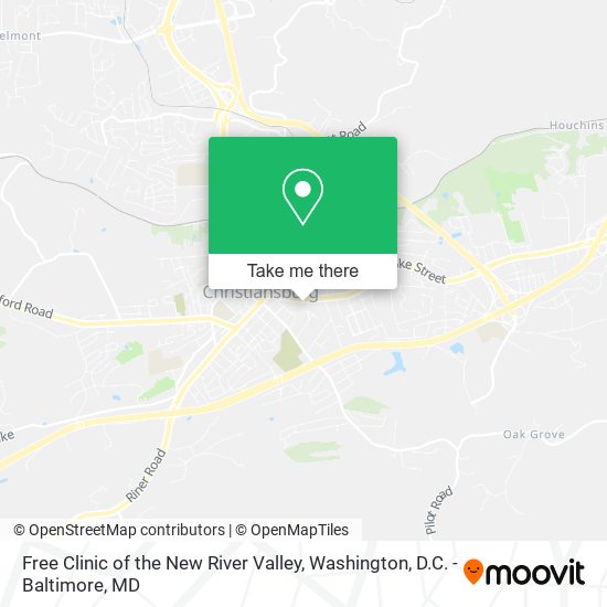 Mapa de Free Clinic of the New River Valley