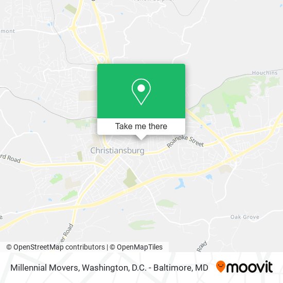 Millennial Movers map