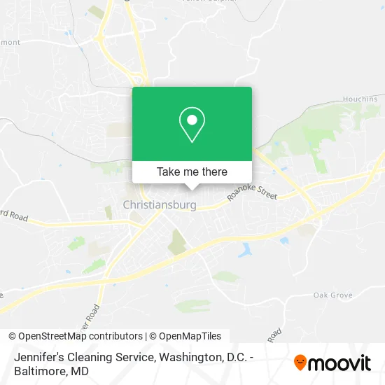 Jennifer's Cleaning Service map