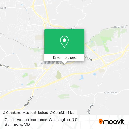 Chuck Vinson Insurance map