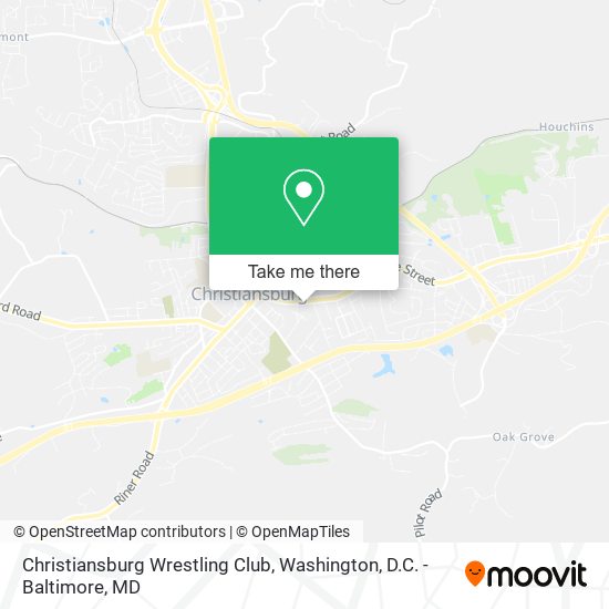 Mapa de Christiansburg Wrestling Club