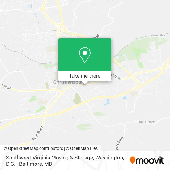 Southwest Virginia Moving & Storage map