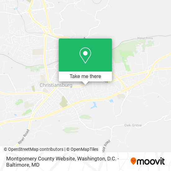 Mapa de Montgomery County Website