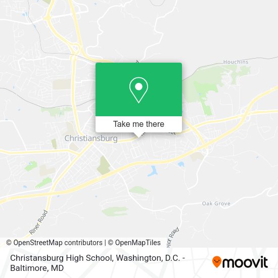 Christansburg High School map