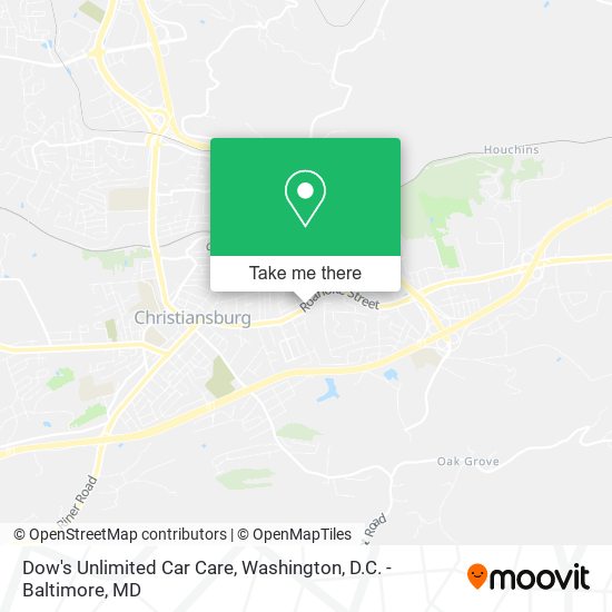 Dow's Unlimited Car Care map