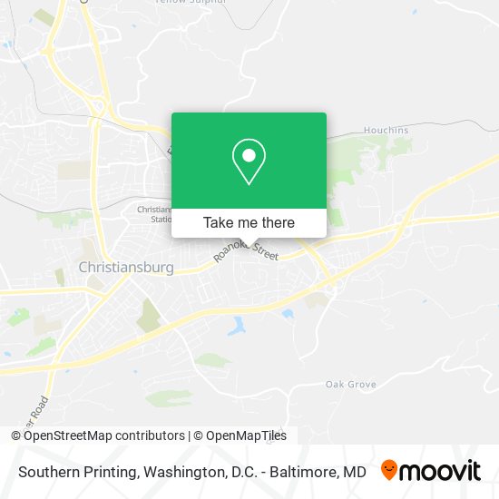 Southern Printing map