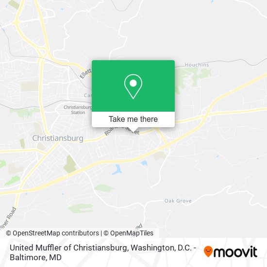 United Muffler of Christiansburg map