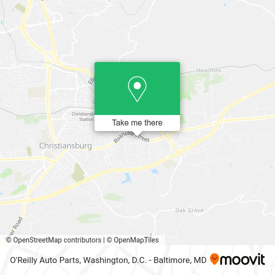 O'Reilly Auto Parts map