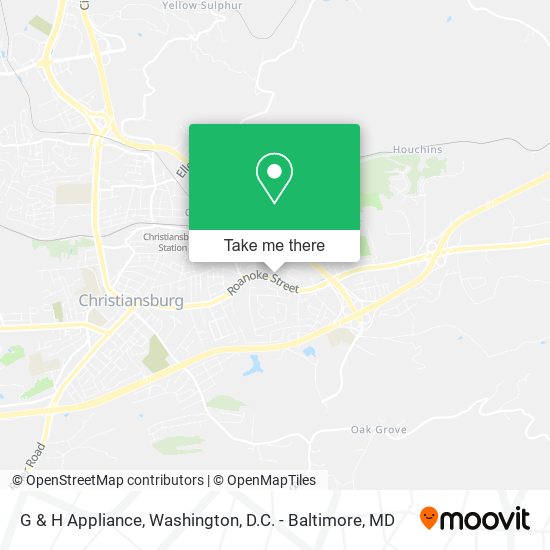 G & H Appliance map