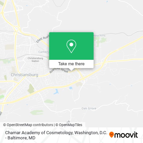 Chamar Academy of Cosmetology map