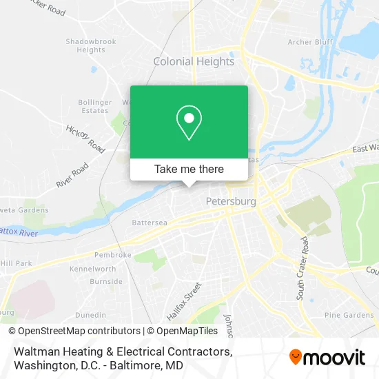 Waltman Heating & Electrical Contractors map