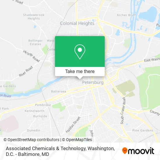 Associated Chemicals & Technology map