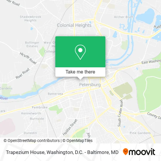 Mapa de Trapezium House
