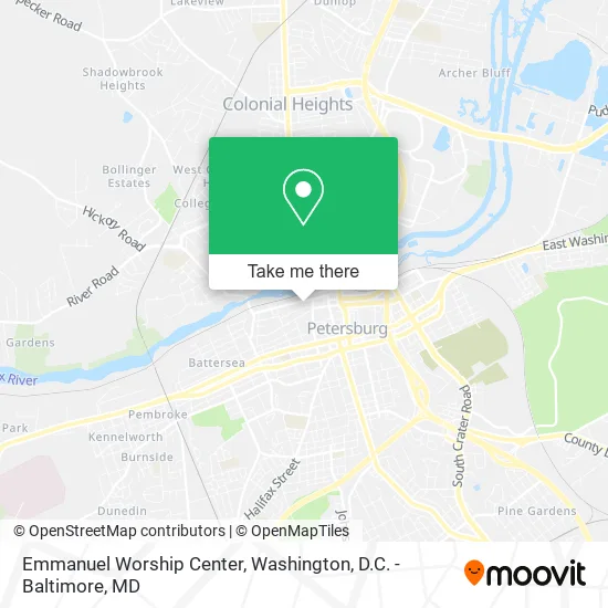 Mapa de Emmanuel Worship Center