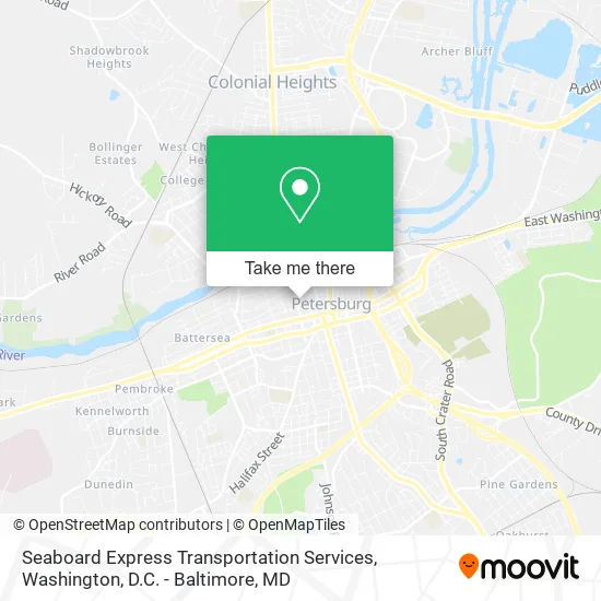 Seaboard Express Transportation Services map