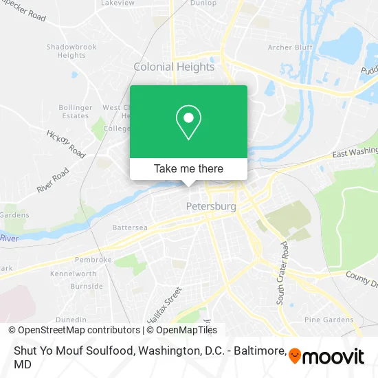 Mapa de Shut Yo Mouf Soulfood