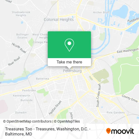 Treasures Too - Treasures map