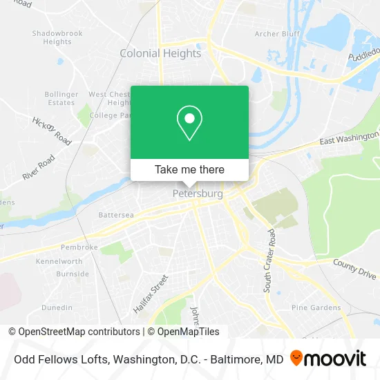 Odd Fellows Lofts map