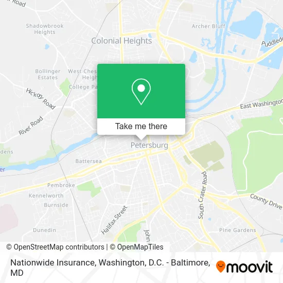 Nationwide Insurance map
