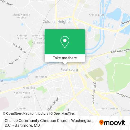 Mapa de Chalice Community Christian Church
