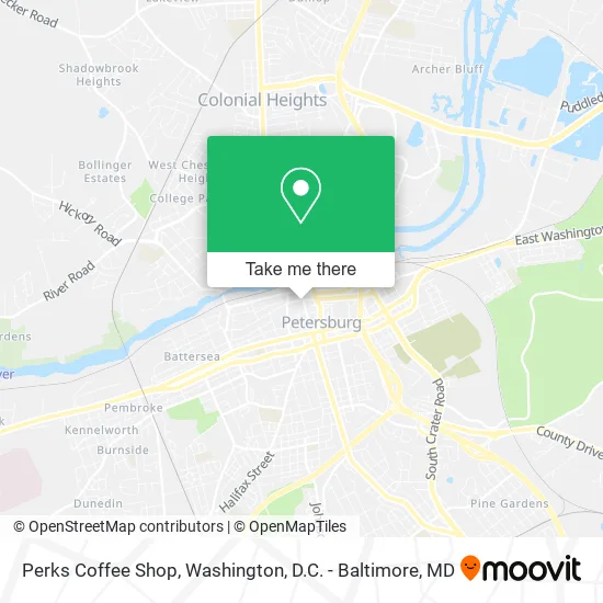 Perks Coffee Shop map