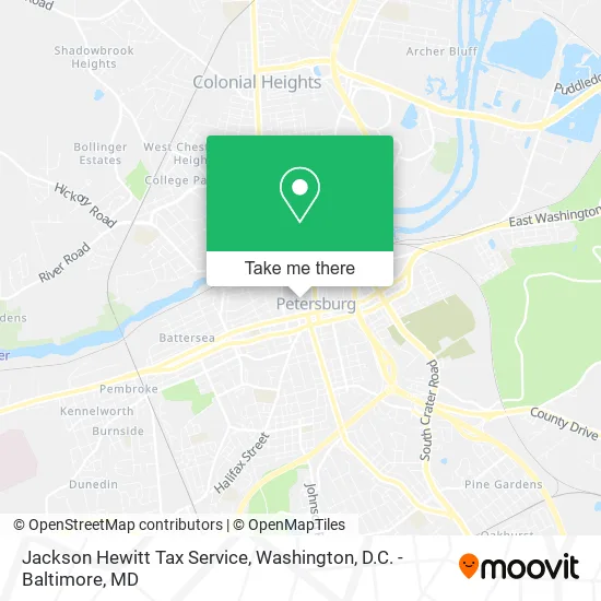 Mapa de Jackson Hewitt Tax Service