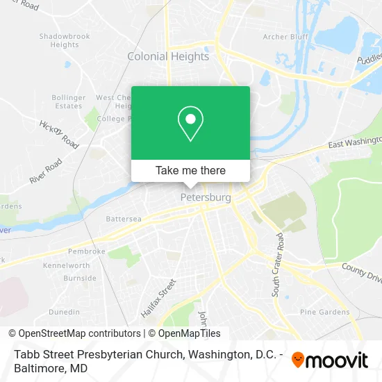 Tabb Street Presbyterian Church map