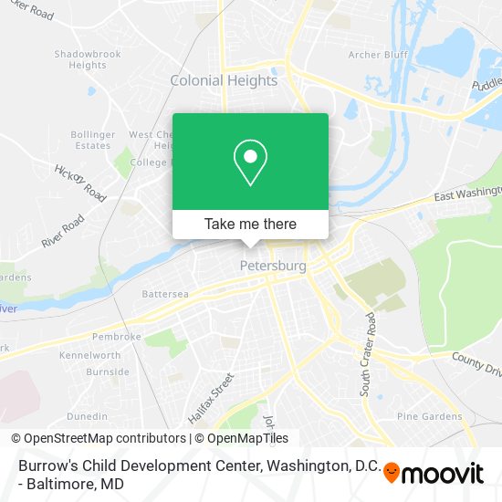 Mapa de Burrow's Child Development Center