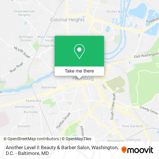 Mapa de Another Level II Beauty & Barber Salon