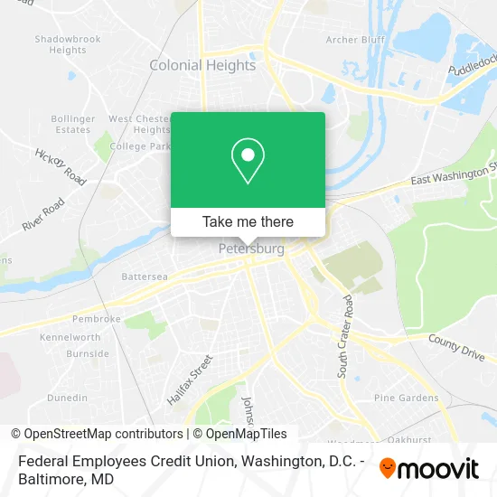 Federal Employees Credit Union map