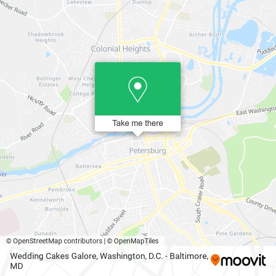 Mapa de Wedding Cakes Galore