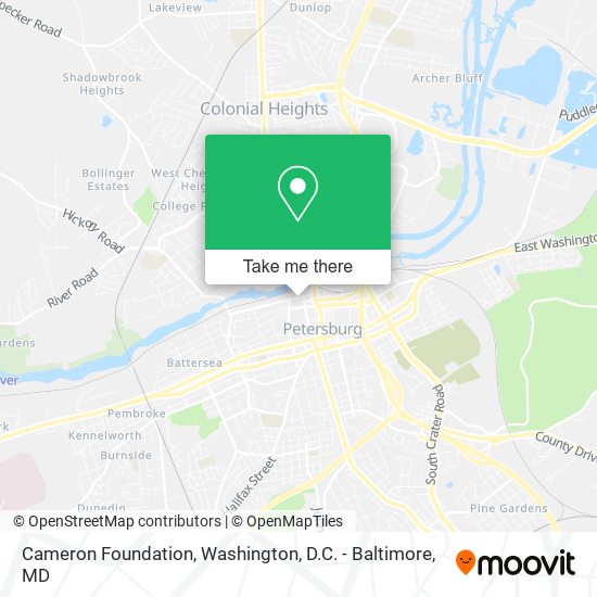 Mapa de Cameron Foundation