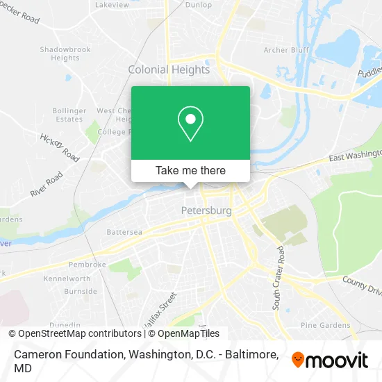 Mapa de Cameron Foundation