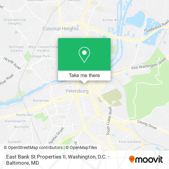 Mapa de East Bank St Properties II