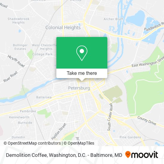Mapa de Demolition Coffee