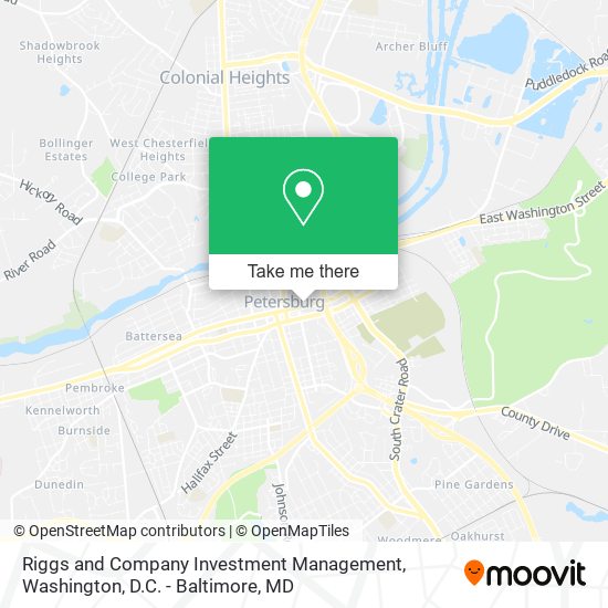 Mapa de Riggs and Company Investment Management
