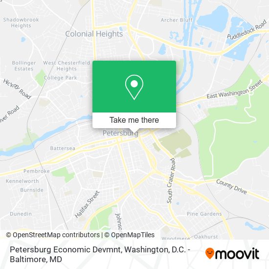 Petersburg Economic Devmnt map