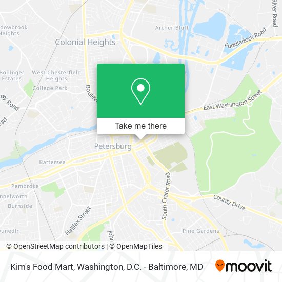 Kim's Food Mart map
