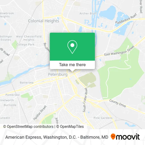 American Express map