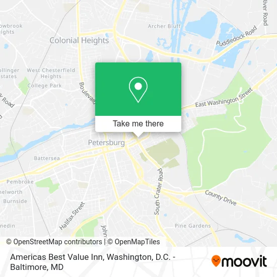 Americas Best Value Inn map