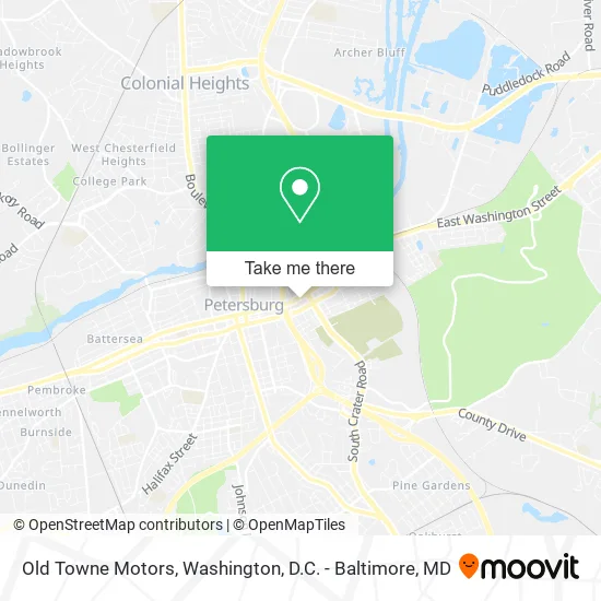 Mapa de Old Towne Motors