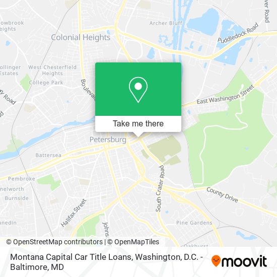 Montana Capital Car Title Loans map