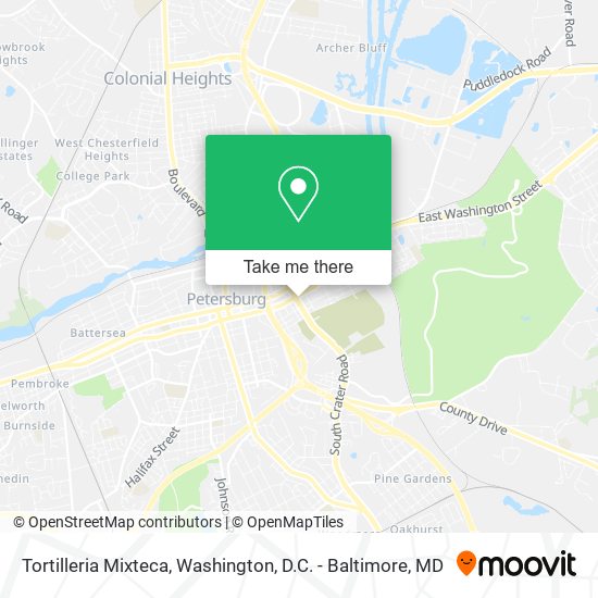 Mapa de Tortilleria Mixteca
