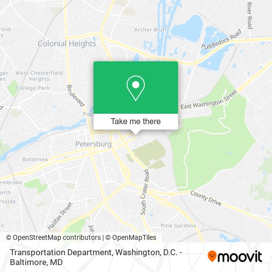 Mapa de Transportation Department
