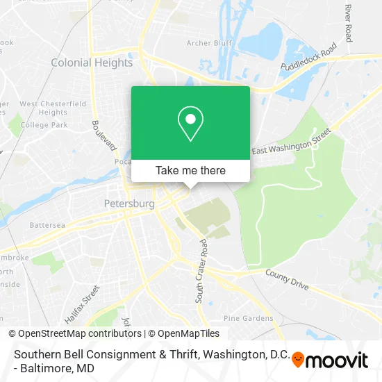 Southern Bell Consignment & Thrift map