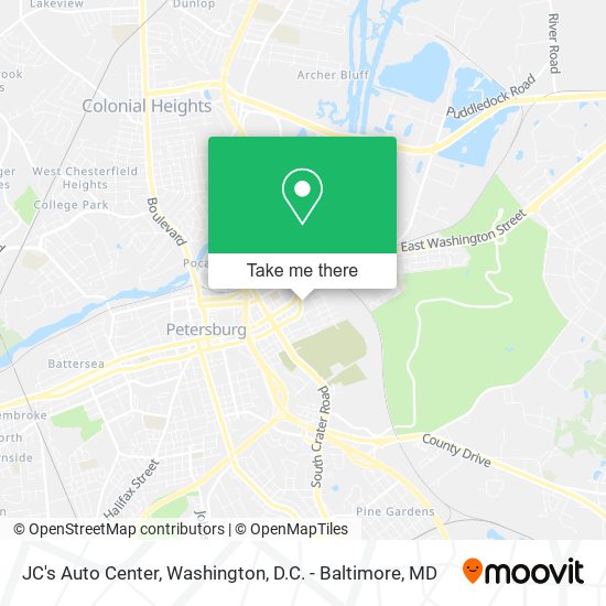 Mapa de JC's Auto Center