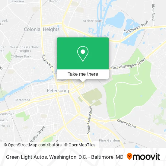 Green Light Autos map