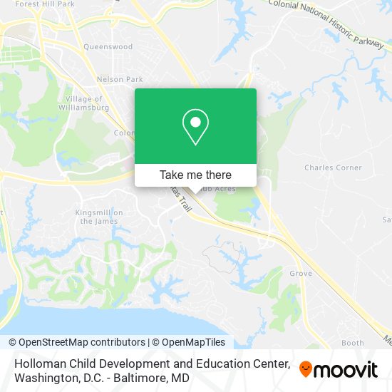 Holloman Child Development and Education Center map