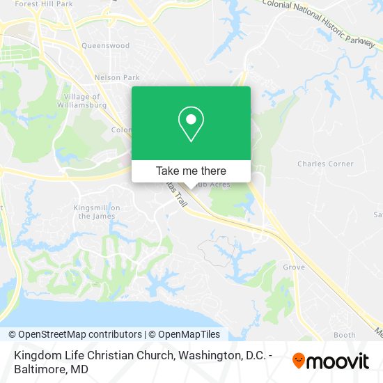Mapa de Kingdom Life Christian Church