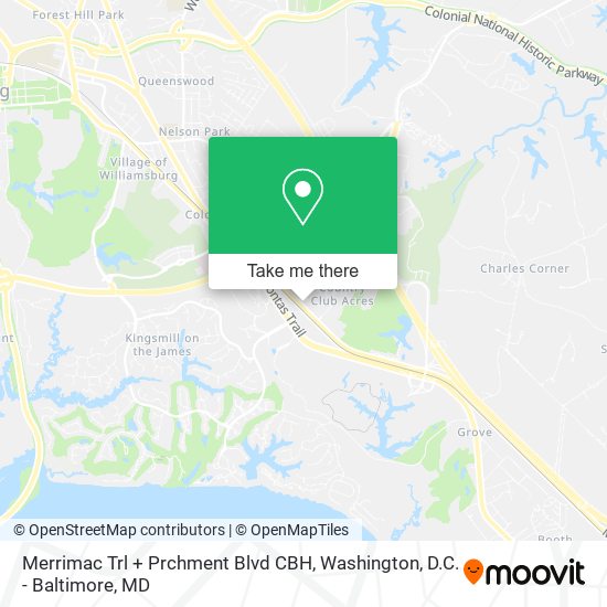 Mapa de Merrimac Trl + Prchment Blvd CBH